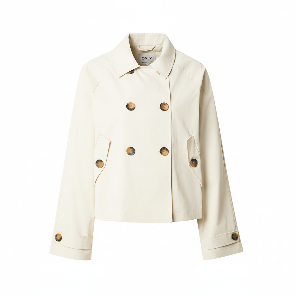 Trench crema sin modelo