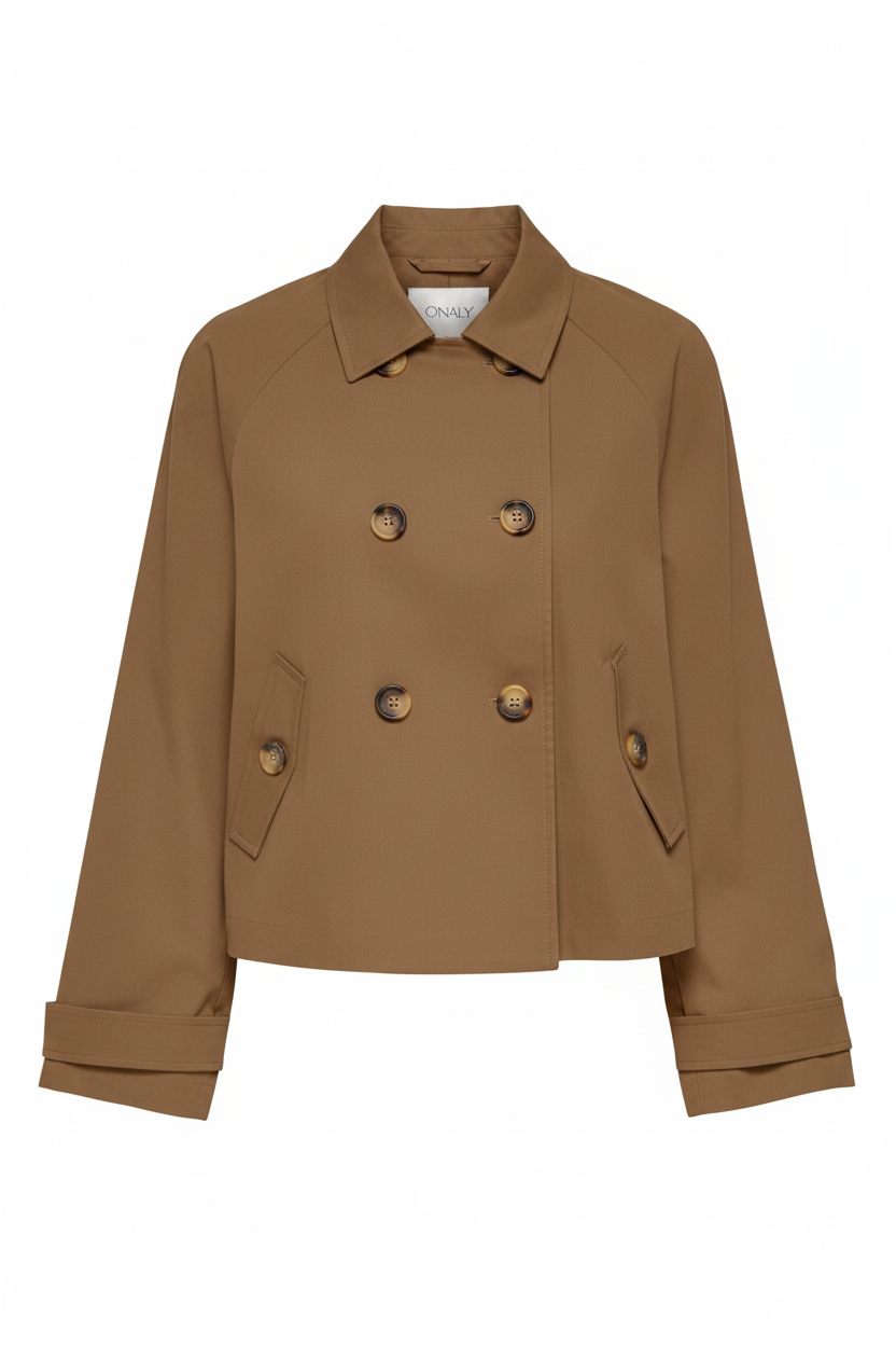 Trench khaki sin modelo