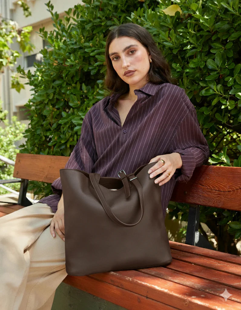 Bolso shopper grande con neceser extraíble Anabeli