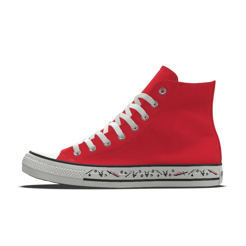 Converse By You x Stranger Things Chuck Taylor All Star Lienzo Llamas