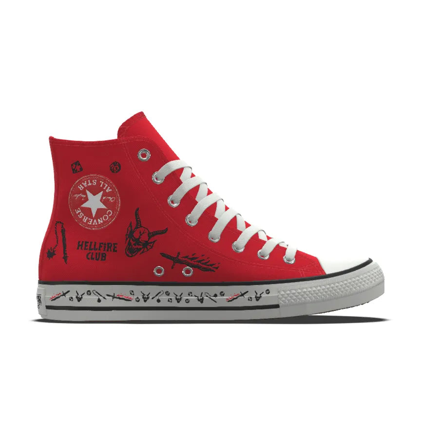 Converse By You x Stranger Things Chuck Taylor All Star Lienzo Llamas