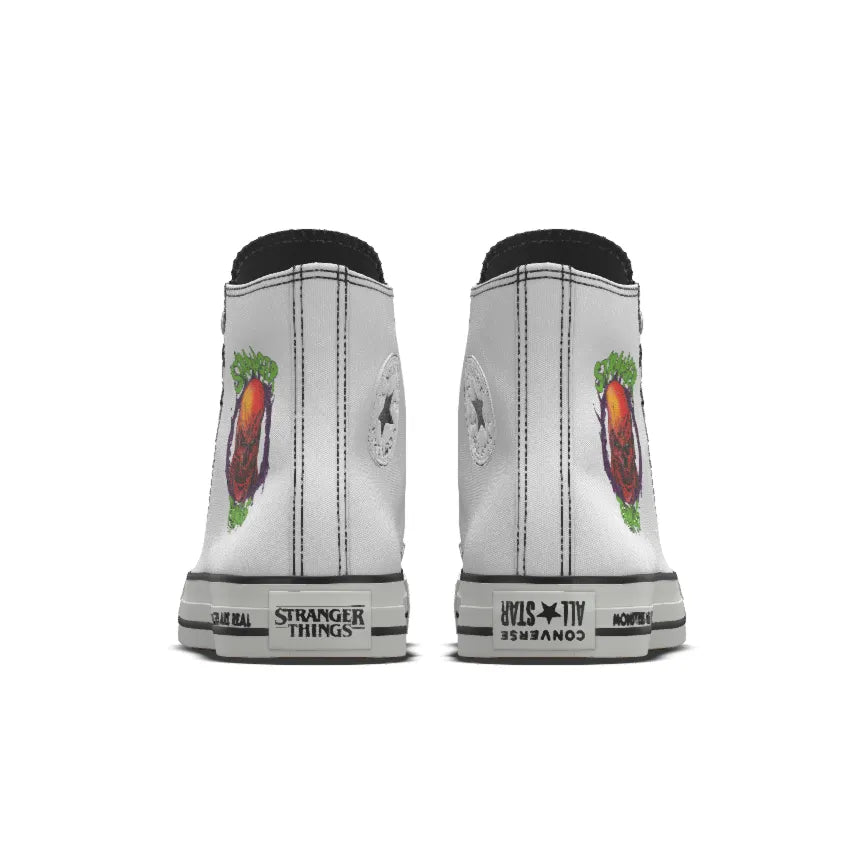 Converse By You x Stranger Things Chuck Taylor All Star Blanco Lengüeta Negra