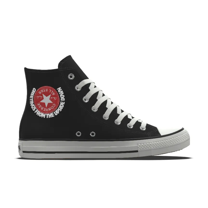 Converse By You x Stranger Things Chuck Taylor All Star Negro Cordones Blancos