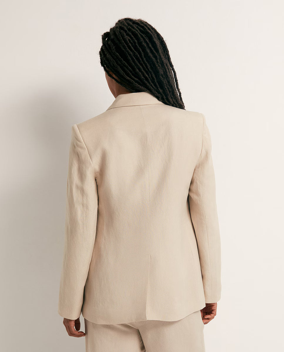 Chaqueta de Lino Beige